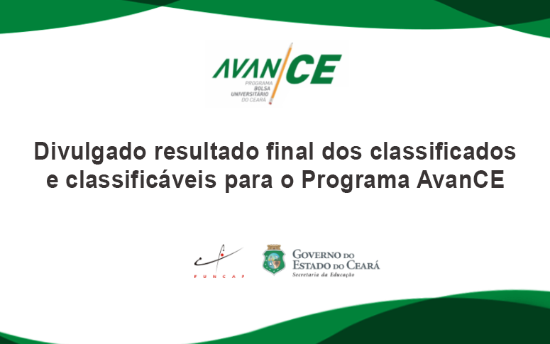 AvanCE: divulgado resultado final dos classificados e classificáveis