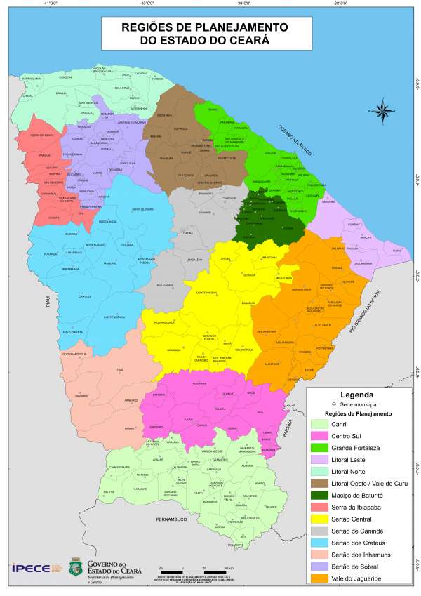 12 regionais de Fortaleza, confira a nova divisão da capital cearense, Ceará